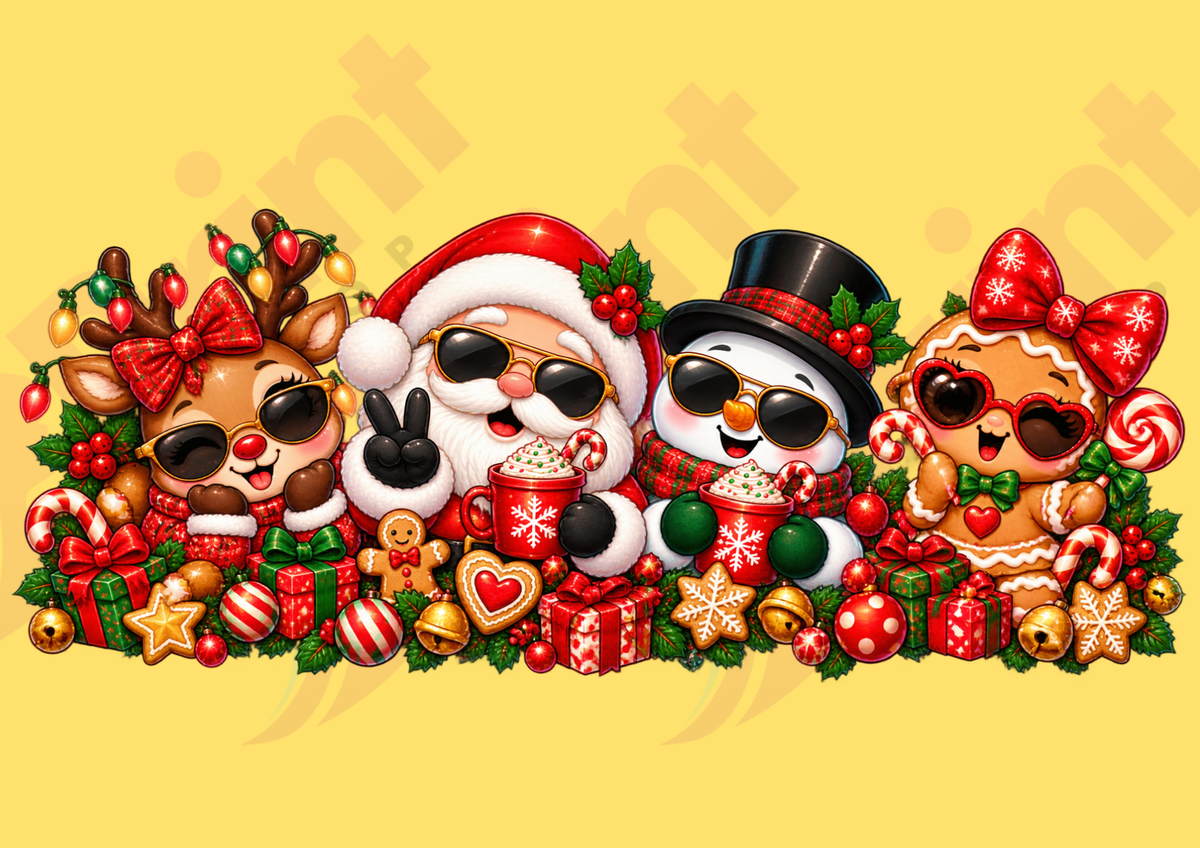 UV DTF- Navidad Santa Cool