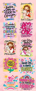 Lámina De DTF- Dios Mundo Color